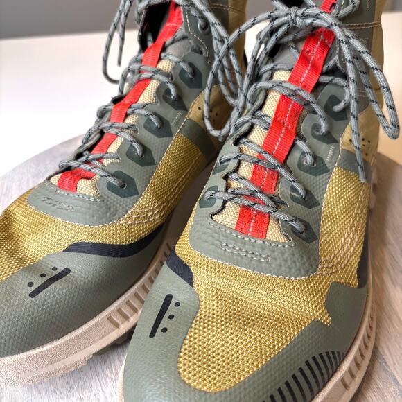 Sorel Mac Hill Lite Rush WP Men’s Waterproof Boots Sage Fawn Red Crush Size 10 main image 6